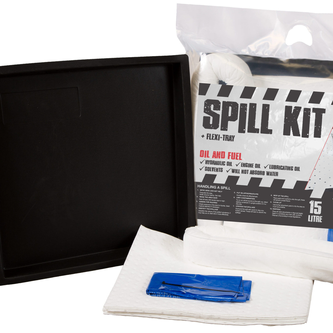 240L Chemical/Acid Wheelie Bin Spill Kit