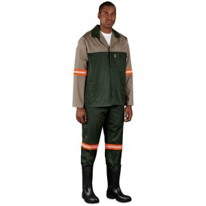 Site Premium Two Tone Polycotton Jacket with Reflective Tape
