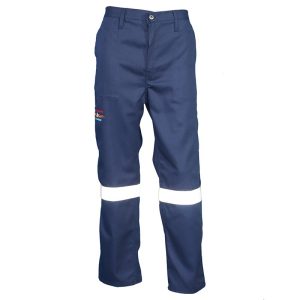 Dromex D59 Navy Blue Flame & Acid Pants with Reflective