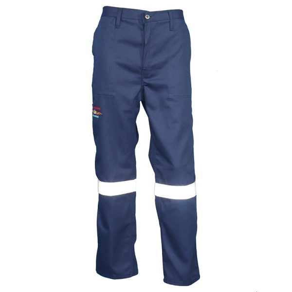 Dromex D59 Navy Blue Flame & Acid Pants with Reflective
