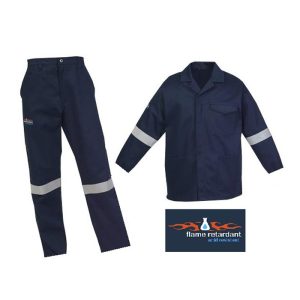 DROMEX D59 Navy Blue Flame & Acid Jacket & Pants