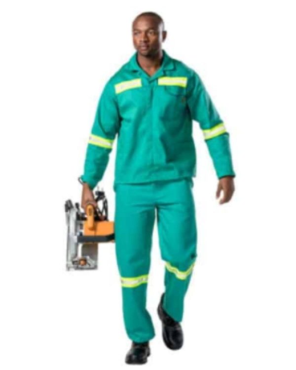 DROMEX D59 Fern Green Flame CONTI Jacket & Pants with Reflective