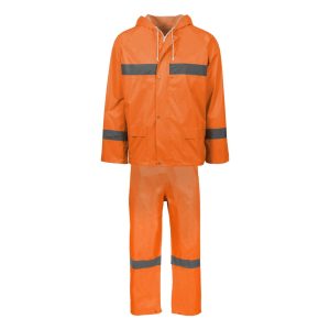 Pioneer Orange Hi Vis Reflective Rain Suit