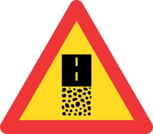 TW363 - Temporary Gravel Road End Road Sign
