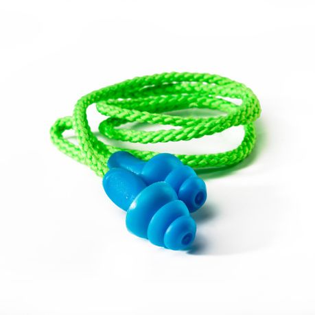 Reusable Corded Blue Mushroom Earplugs