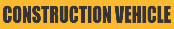 Construction Vehicle Decal
