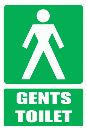 GA10E - Male Toilet Explanatory Sign