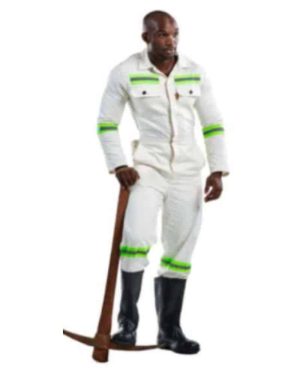 Dromex 100% Cotton J54 230Gsm Anglo Boiler Suit (One Piece With Reflective) Unbleached Sans 434