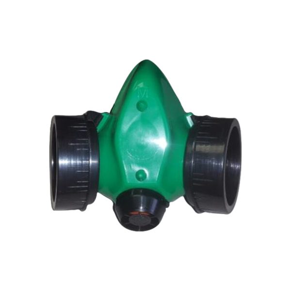 Hazmat Double Half Mask Respirator Green (Box and Lid)