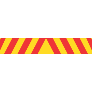 Truck Chevron - Yellow/Red (Reflective)