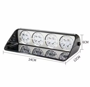24-LED Dash Strobe Light – Amber/White High-Intensity Warning | Brite-LED SA