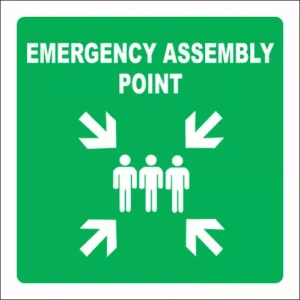 GA26E - Emergency Assembly Point Sign 600x600mm