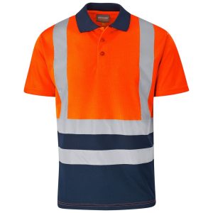 suvior Surveyor Two Tone Hi Viz Reflective Golf Shirt
