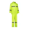 REBEL AquaSkin Rubberised Hi Viz Lime Reflective Rain Suit