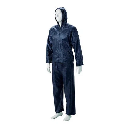 NAVY BLUE Rubberized rain suits